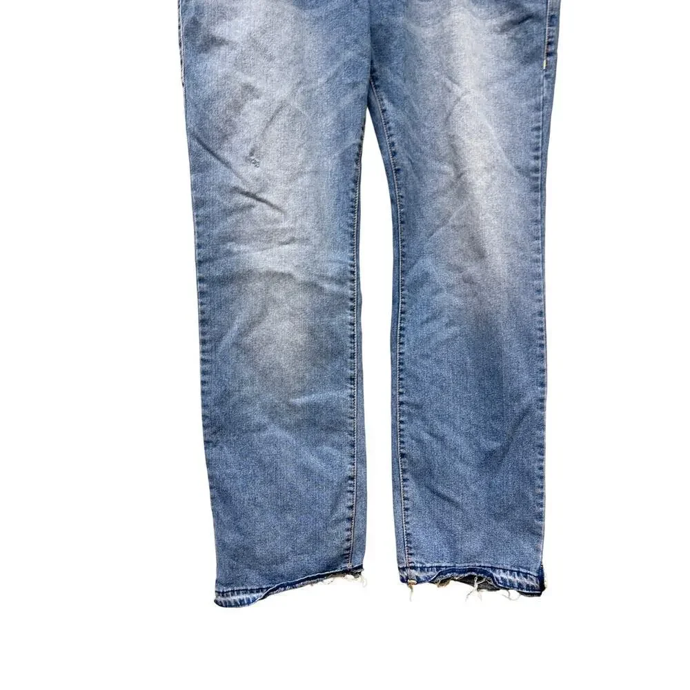 Authentic True Religion Size 42 Ricky Relaxed Straight Light Wash Blue Jean y2k